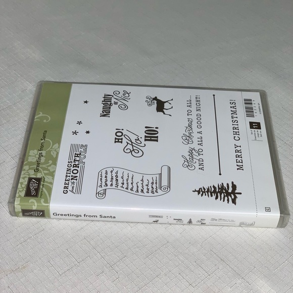 Stampin Up Greeting Santa Christmas Set 11 List Ho Season Tree Winter Expression - Picture 4 of 10